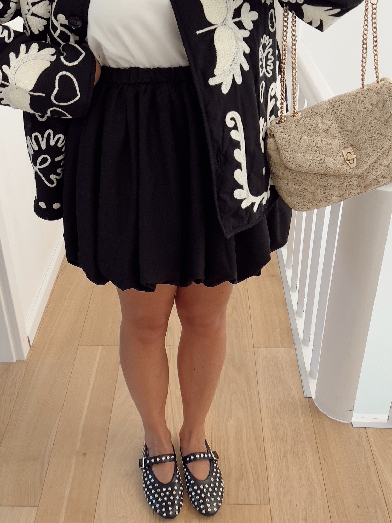 Jupe boule noire outlet