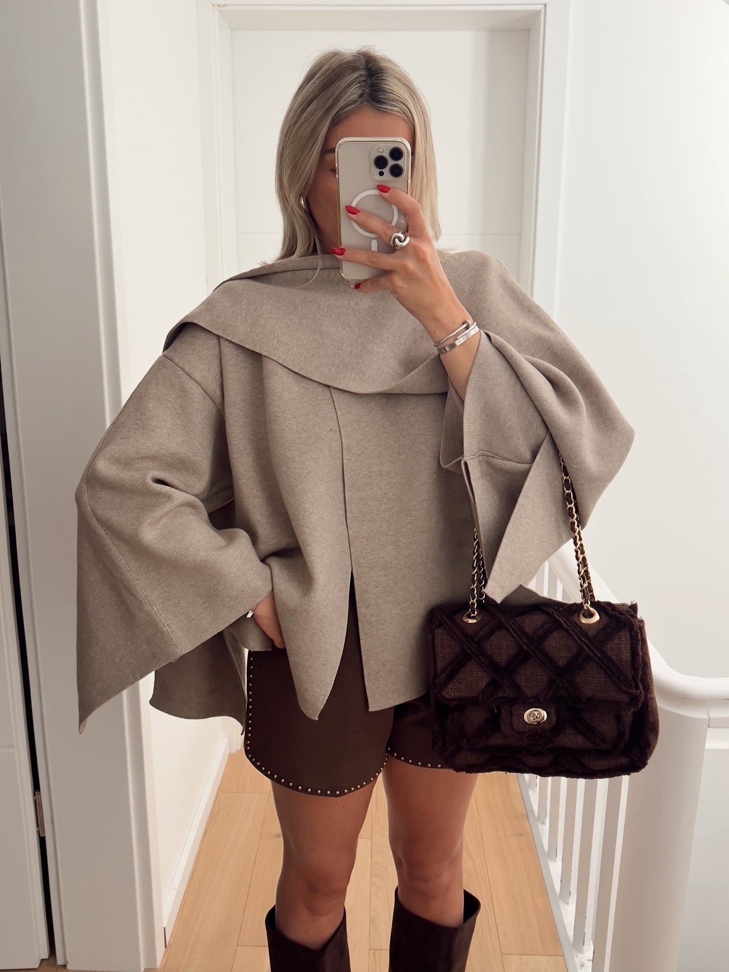 Cape DJOREME Oversize, taupe